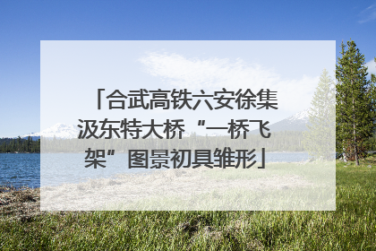 合武高铁六安徐集汲东特大桥“一桥飞架”图景初具雏形