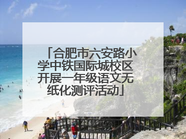 合肥市六安路小学中铁国际城校区开展一年级语文无纸化测评活动