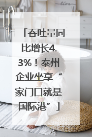 吞吐量同比增长4.3%！泰州企业坐享“家门口就是国际港”