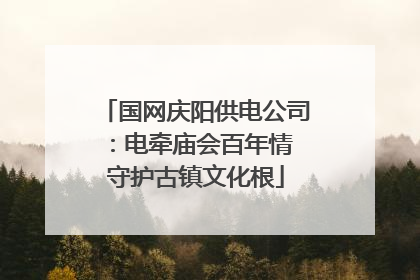 国网庆阳供电公司：电牵庙会百年情 守护古镇文化根
