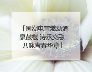 国潮电音燃动酒泉鼓楼 诗乐交融共咏青春华章