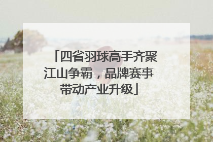 四省羽球高手齐聚江山争霸，品牌赛事带动产业升级