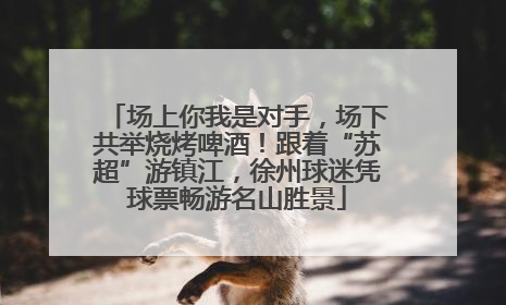 场上你我是对手，场下共举烧烤啤酒！跟着“苏超”游镇江，徐州球迷凭球票畅游名山胜景