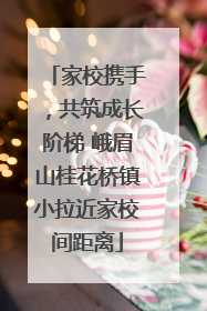 家校携手，共筑成长阶梯 峨眉山桂花桥镇小拉近家校间距离