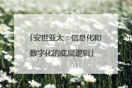 安世亚太：信息化和数字化的底层逻辑