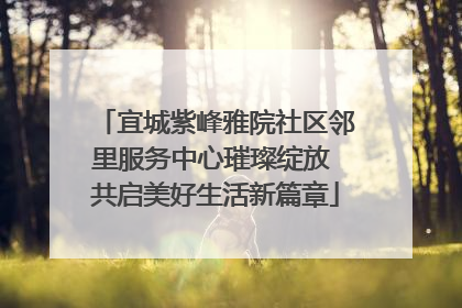 宜城紫峰雅院社区邻里服务中心璀璨绽放 共启美好生活新篇章