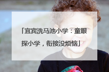 宜宾洗马池小学：童眼探小学，衔接没烦恼