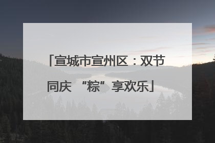 宣城市宣州区：双节同庆 “粽”享欢乐