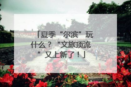 夏季“尔滨”玩什么？“文旅顶流”又上新了！