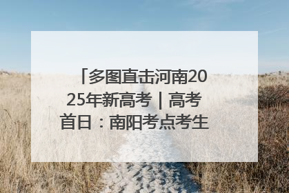 多图直击河南2025年新高考｜高考首日：南阳考点考生信心满满迎战