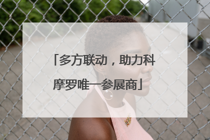 多方联动，助力科摩罗唯一参展商
