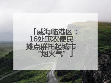 威海临港区：16处惠农便民摊点群托起城市“烟火气”