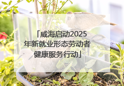 威海启动2025年新就业形态劳动者健康服务行动