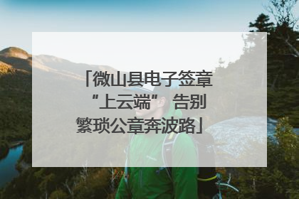 微山县电子签章“上云端” 告别繁琐公章奔波路