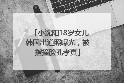 小沈阳18岁女儿韩国出道照曝光，被指撞脸孔孝真
