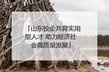 山东校企共育实用型人才 助力经济社会高质量发展