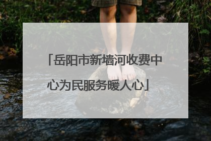 岳阳市新墙河收费中心为民服务暖人心