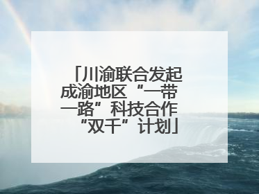 川渝联合发起成渝地区“一带一路”科技合作“双千”计划