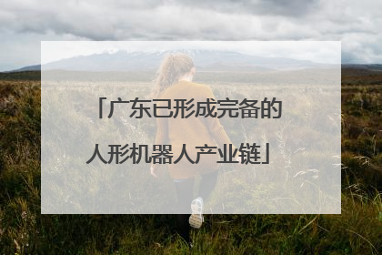 广东已形成完备的人形机器人产业链