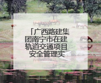 广西路建集团南宁市在建轨道交通项目 安全管理实现从“人防”到“技防”