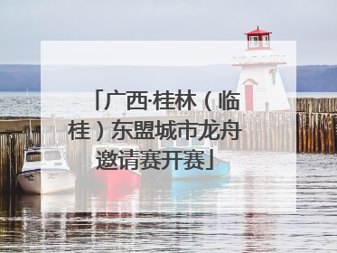 广西·桂林（临桂）东盟城市龙舟邀请赛开赛