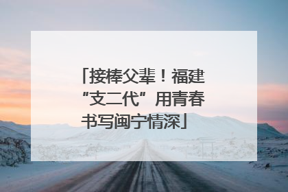 接棒父辈！福建“支二代”用青春书写闽宁情深
