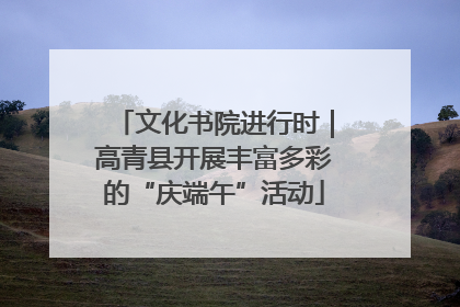 文化书院进行时｜高青县开展丰富多彩的“庆端午”活动
