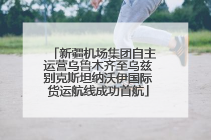 新疆机场集团自主运营乌鲁木齐至乌兹别克斯坦纳沃伊国际货运航线成功首航