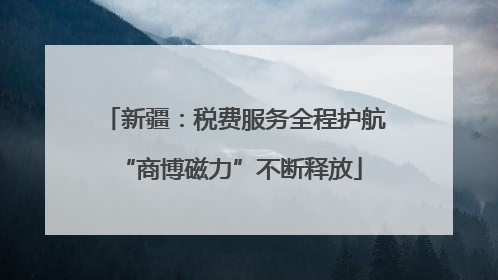 新疆：税费服务全程护航 “商博磁力”不断释放