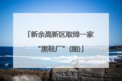 新余高新区取缔一家“黑鞋厂”(图)