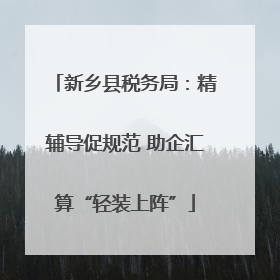 新乡县税务局：精辅导促规范 助企汇算“轻装上阵”