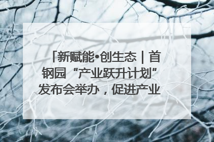新赋能•创生态｜首钢园“产业跃升计划”发布会举办，促进产业合作交流走深走实