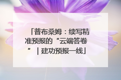 普布桑姆：续写精准预报的“云端答卷”｜建功预报一线