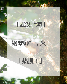 武汉“海上钢琴师”，火上热搜！