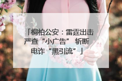 桐柏公安：雷霆出击严查“小广告” 斩断电诈“黑引流”
