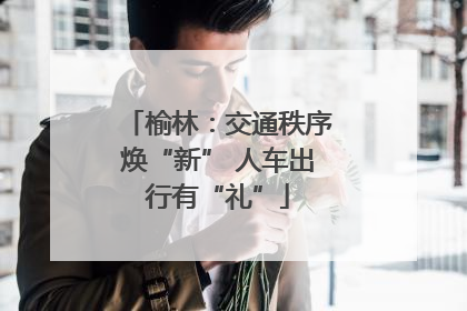 榆林：交通秩序焕“新” 人车出行有“礼”