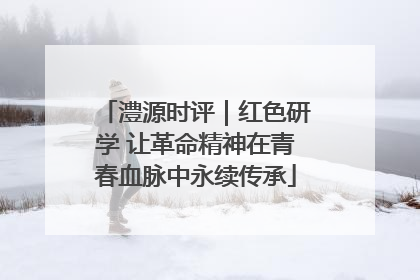 澧源时评｜红色研学 让革命精神在青春血脉中永续传承