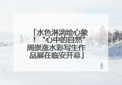 水色淋漓绘心象！“心中的自然”周崇涨水彩写生作品展在临安开幕