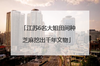 江苏6名大姐田间种芝麻挖出千年文物