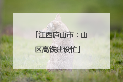 江西庐山市：山区高铁建设忙