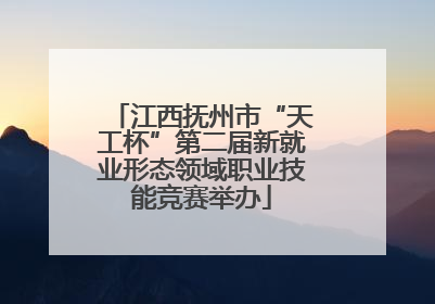 江西抚州市“天工杯”第二届新就业形态领域职业技能竞赛举办