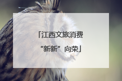 江西文旅消费“新新”向荣