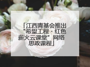 江西青基会推出“希望工程・红色薪火云课堂”网络思政课程