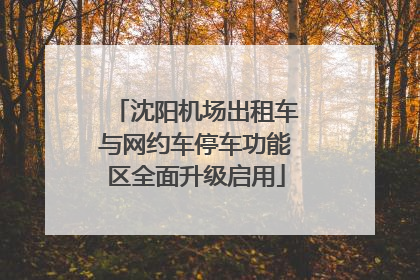沈阳机场出租车与网约车停车功能区全面升级启用