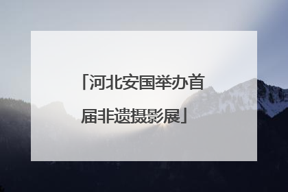 河北安国举办首届非遗摄影展