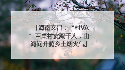 海南文昌：“村VA”百桌村宴聚千人，山海间升腾乡土烟火气