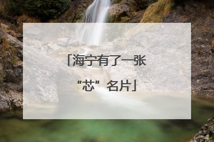 海宁有了一张“芯”名片