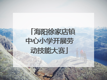 海阳徐家店镇中心小学开展劳动技能大赛