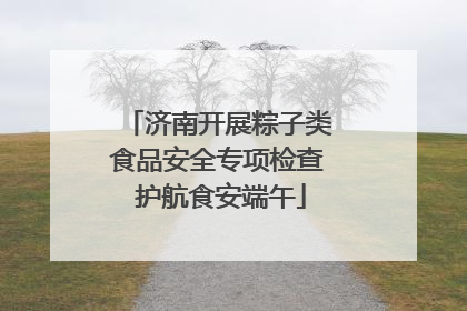 济南开展粽子类食品安全专项检查 护航食安端午