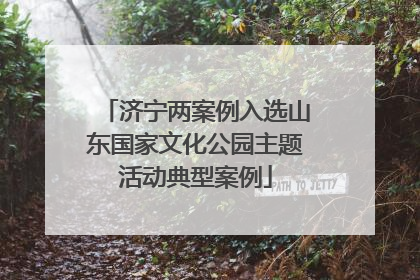 济宁两案例入选山东国家文化公园主题活动典型案例